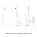 Ver imagem 3 de Misturador Monocomando Bica Alta Cozinha 2256.c109 Cromado Deca