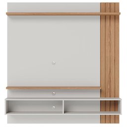 Mesa de Centro Noronha com Painel para Tv Suspenso Juriti 1.5 Off White Matte Freijó – Colibri - 9