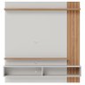 Mesa de Centro Noronha com Painel para Tv Suspenso Juriti 1.5 Off White Matte Freijó – Colibri - 9