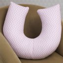 Ver imagem 1 de Almofada de Amamentação para Bebê Super Macio 100% Algodão - Rosa