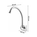 Ver imagem 4 de Torneira Cozinha Parede Essence Biociclo 1/4 de Volta 27314 Meber - Cromado