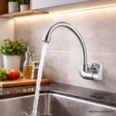 Ver imagem 2 de Torneira Cozinha Parede Essence Biociclo 1/4 de Volta 27314 Meber - Cromado