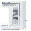 Ver imagem 3 de Guarda Roupa Solteiro com Espelho 4 Portas 2 Gavetas Alonzo 100% MDF