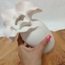 Ver imagem 6 de Vaso Decorativo Enfeite Home&Co Cerâmica 22x17x17cm Bege
