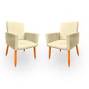 Ver imagem 1 de Kit 2 Poltronas Cadeira para Sala Confortável e Minimalista em Suede