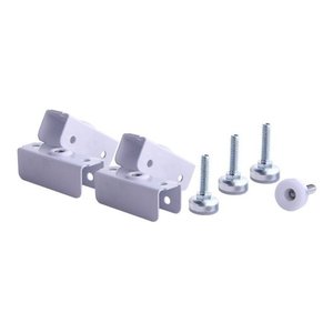 Sapata para Móveis 1/4 C/Chapa U Branca 15mm 12 Peças