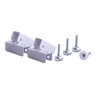 Sapata para Móveis 1/4 C/Chapa U Branca 15mm 12 Peças - 1