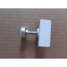 Sapata para Móveis 1/4 C/Chapa U Branca 15mm 12 Peças - 2