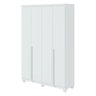 Guarda Roupa Solteiro 4 Portas 2 Gavetas Alonzo 100% MDF - 13