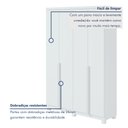 Ver imagem 4 de Guarda Roupa Solteiro 4 Portas 2 Gavetas Alonzo 100% MDF