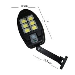 Luminária Solar Poste Parede Sensor de Movimento Presença Externo LED 3 Modos - 3
