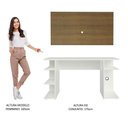 Ver imagem 4 de Mesa Para Computador Gamer e Painel Para Tv Até 50 Branco