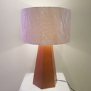 Ver imagem 3 de ABAJUR MADEIRA CARVALHO COM CÚPULA LINHO BRANCA JADEBELLE