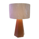 Ver imagem 1 de ABAJUR MADEIRA CARVALHO COM CÚPULA LINHO BRANCA JADEBELLE