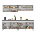 Ver imagem 6 de Armário de Cozinha Compacta 240cm Veneza Multimóveis V3696 Branco