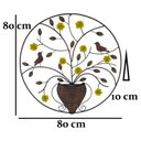 Ver imagem 7 de Painel De Arvore Mandala Com Vaso Em Ferro Rustico Decorativo Para Sala Libertas Rosas Artesanato Ro