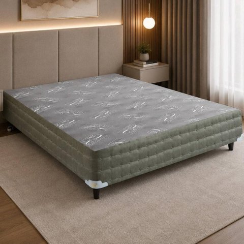 Base Box de Casal (138x188x41) King Koil CR463C Cinza