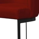 Ver imagem 4 de Banqueta Decorativa Emily Base Metal Preto:bordo