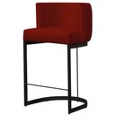 Ver imagem 1 de Banqueta Decorativa Emily Base Metal Preto:bordo