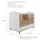 Ver imagem 2 de Quarto de Bebê com 1 Berço 1 Cômoda 3 Gavetas 1 Porta e 1 Guarda Roupa 4 Portas 4 Gavetas Bala de Go