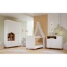 Quarto de Bebê com 1 Berço 1 Cômoda 3 Gavetas 1 Porta e 1 Guarda Roupa 4 Portas 4 Gavetas Bala de Go - 1