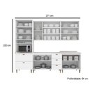 Ver imagem 5 de Cozinha Modulada Americana 6 Peças 2 Aéreos + 2 Balcões+ 1 Paneleiro + 1 Complemento com Pés