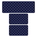 Ver imagem 1 de Kit de 3 Tapetes para Cozinha Azul Ocean