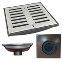 Ver imagem 1 de Ralo Anti Cheiro 20x20 Inox 304 com Abre Fecha Coletor Marrom Saída de 100mm