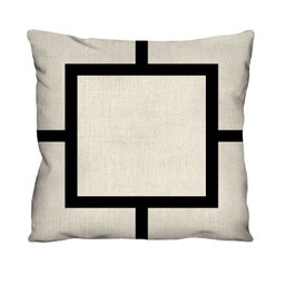 Capa de Almofada Decorativa Abstrata para Sofá 100% Algodão - 45x45cm - 1