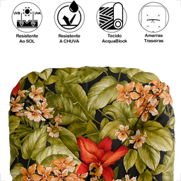 4 Almofada Futon Impermeável P/ Poltrona e Cadeiras - 5