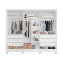 Ver imagem 3 de Guarda Roupa Casal Master 2.40 6 Portas, com Espelho Externo, 100% MDF | Bianchi
