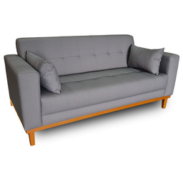 Sofá Gianni | Base de Madeira & Tecido Acquablock Impermeável | 2 Lugares | Medida 170cm | Cinza 336 - 2