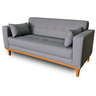 Sofá Gianni | Base de Madeira & Tecido Acquablock Impermeável | 2 Lugares | Medida 170cm | Cinza 336 - 3