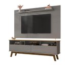 Ver imagem 2 de Conjunto Sala Rack Painel Elegant para TV até 65 Polegadas Cinamomo/Titanium