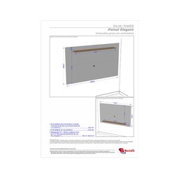 Conjunto Sala Rack Painel Elegant para TV até 65 Polegadas Cinamomo/Titanium - 3