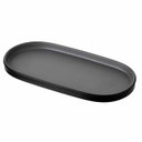 Ver imagem 1 de Prato Oval 26 X 13cm Dual Color Cinza Gourmet Mix