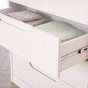 Ver imagem 7 de Cômoda de Bebê com 4 Gavetas 1 Porta Mel Espresso Móveis Branco