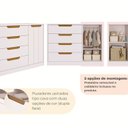 Ver mais imagens de Cômoda de Bebê com 4 Gavetas 1 Porta Mel Espresso Móveis Branco