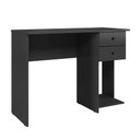 Ver imagem 1 de Mesa Escrivaninha 4115 2 Gavetas Preto - Qmovi