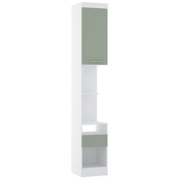 Guarda Roupa Modulado de Casal Alpes Branco Verde 6 Peças - Luciane Alpes Casal - 4