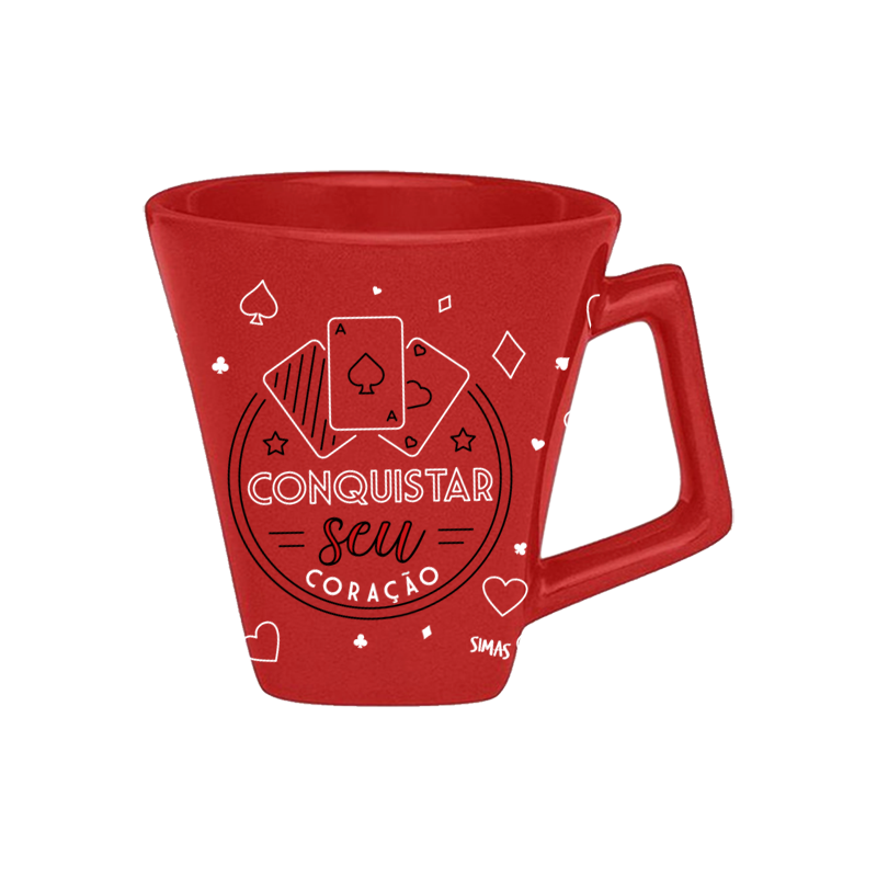 Caneca Alça De Coração Jogo Do Amor Com Foto