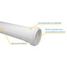 Tubo para Esgoto SN 4" 100mm 6 Metros - 11001001 - FORTLEV - 2