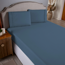 Ver imagem 2 de Jogo de Lençol 3 Pçs Casal Queen Daily Simples Micropercal 300 Fios com Elástico: Azul