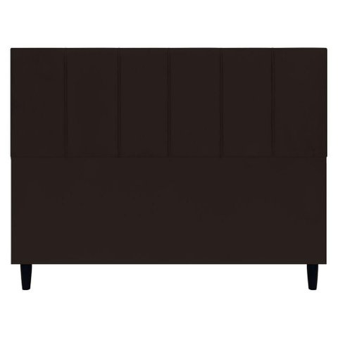 Cabeceira Estofada para Cama Box Queen 160 Cm Classic Suede Marrom Suede