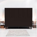 Ver imagem 2 de Cabeceira Estofada para Cama Box Queen 160 Cm Classic Suede Marrom Suede