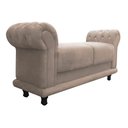 Ver imagem 1 de Recamier Barcelona Suede Bege com Strass