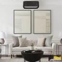 Ver imagem 4 de Lustre Plafon Madeira Arredondado Preto 25x25cm