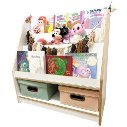 Estante Infantil Expositor Porta Livros Revisteiro de Mdf Montessori-dumbo - 4