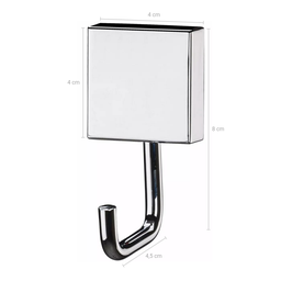 Gancho Multiuso Aço Inox Toalheiro Porta Roupas Toalhas com Kit Instalação - 2