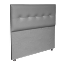 Ver imagem 2 de Cabeceira Cama Box Casal Durasi 05 Corino Cinza 140 X 60 Rbl